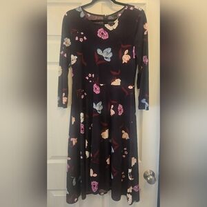 Ann Taylor Purple Floral Dress